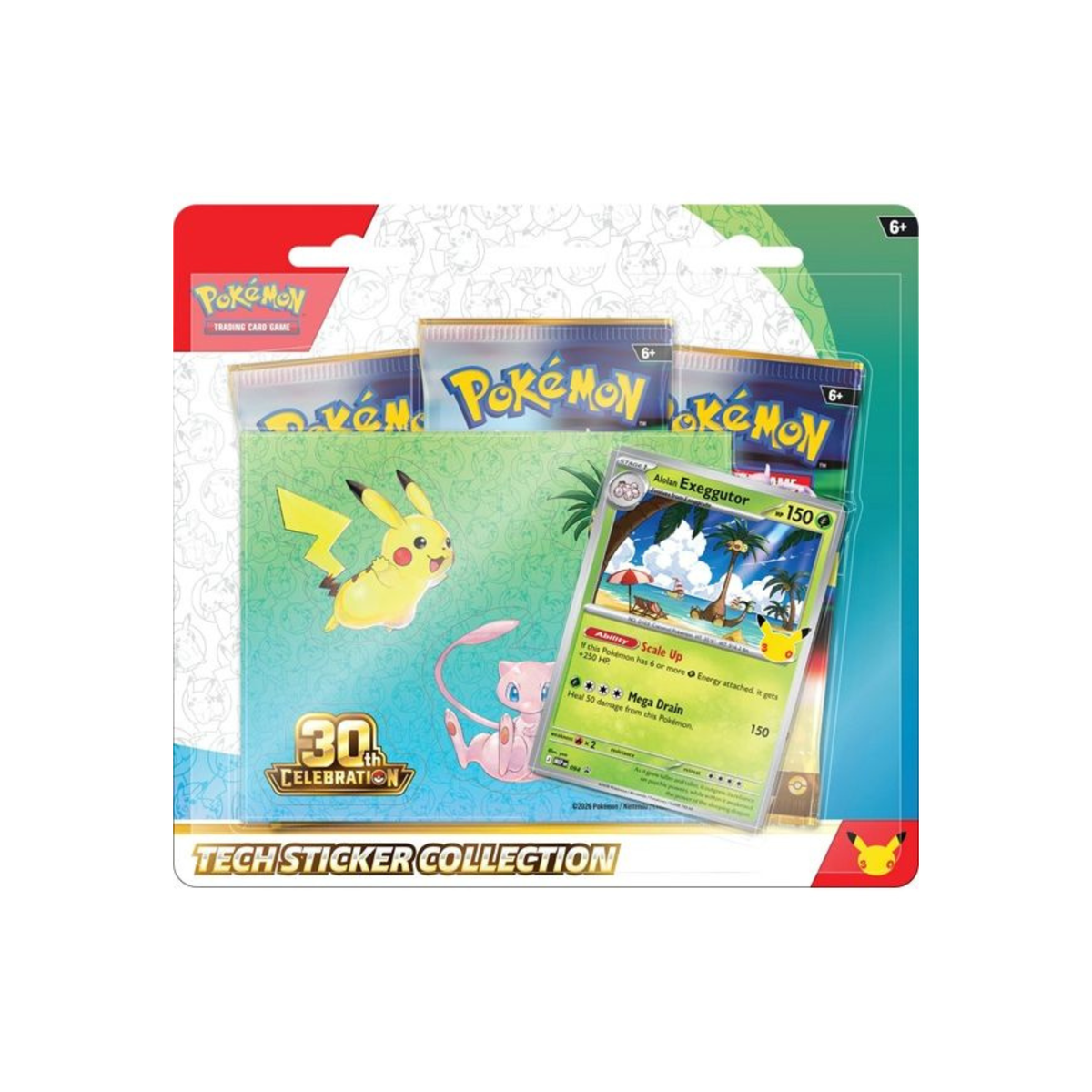 Pokémon 30th Celebration Tech Sticker Collection